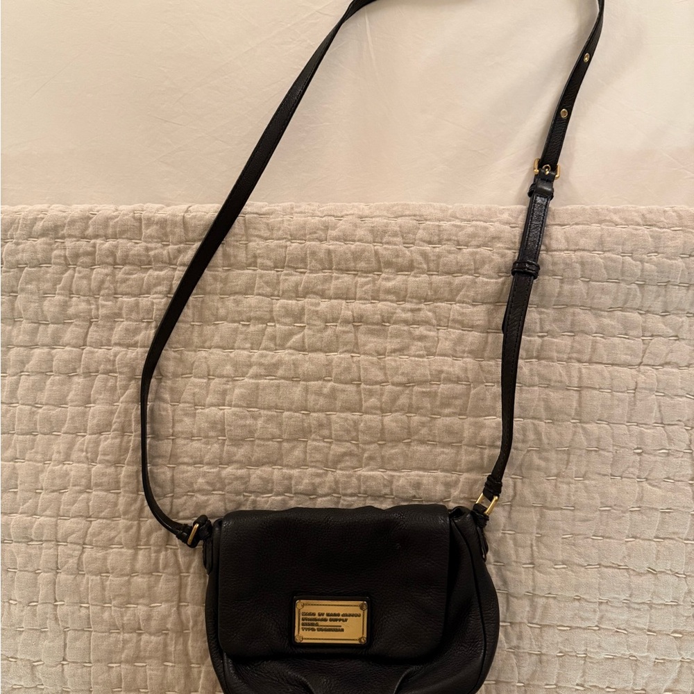 Marc by Marc Jacobs Black Leather Crossbody Bag